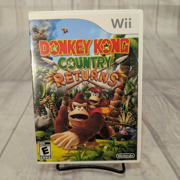 Nintendo Donkey Kong Country Returns 2010 Console Game for Nintendo Wii CIB - Picture 1 of 8